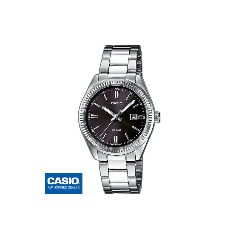 Reloj CASIO LTP-1302PD-1A1, de señora,  acero, sumergible