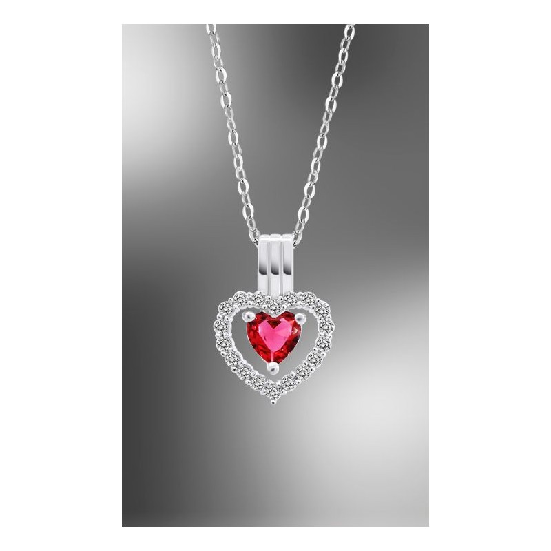 COLLAR CORAZÓN LOTUS SILVER SINFOS LP3555-1/3 PLATA, MUJER