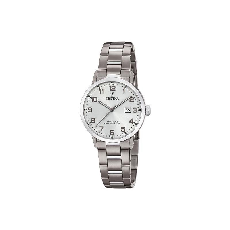 RELOJ DE MUJER FESTINA TITANIUM F20436/1 CON ESFERA PLATEADA