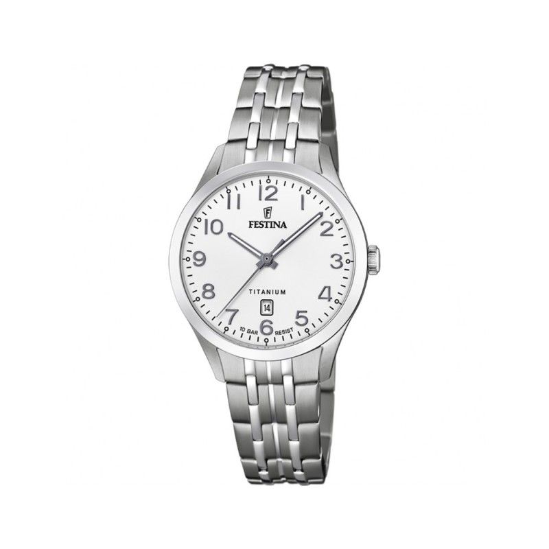 RELOJ DE MUJER FESTINA TITANIUM F20468/1 CON ESFERA BLANCA