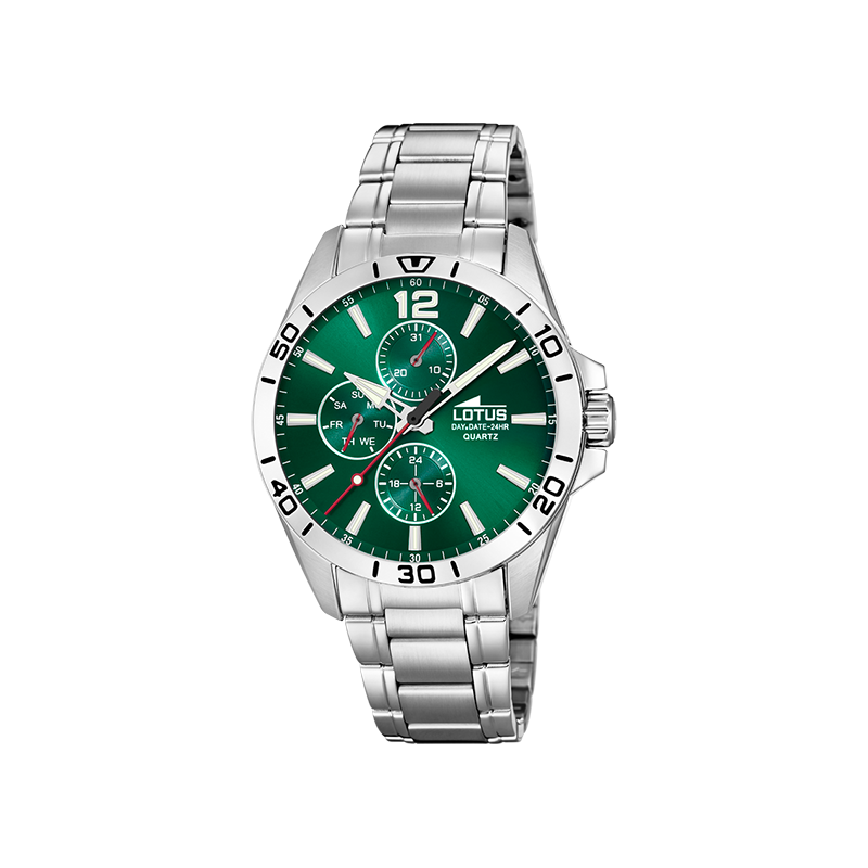 X RELOJ DE HOMBRE LOTUS MULTIFUNCTION CON ESFERA VERDE 18812/7