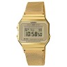 Reloj CASIO WEVG-9AEF,  UNISEX,, caja y pulsera de acero-chapado