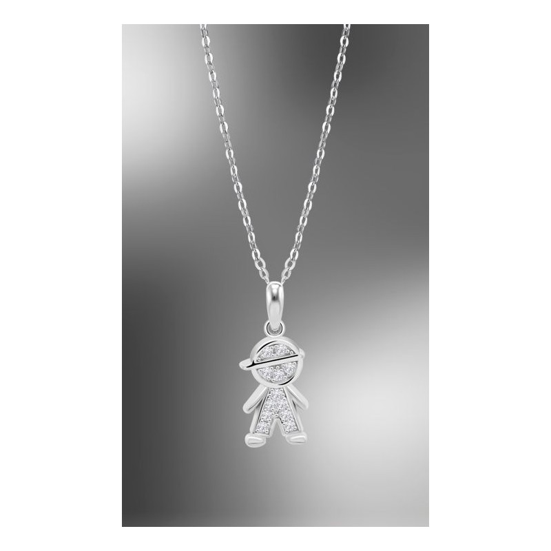 Collar Lotus Silver LP3759-1/1 mujer. Diseñado en plata 925 ml