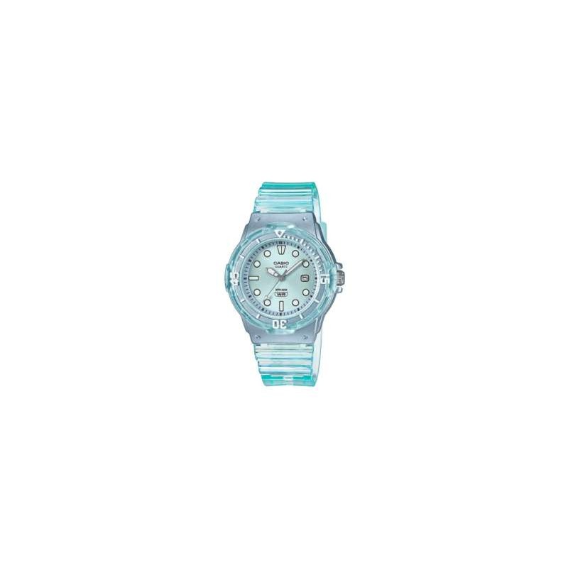 Reloj CASIO LRW-200S-2E, caja y correa de silicona, sumergible