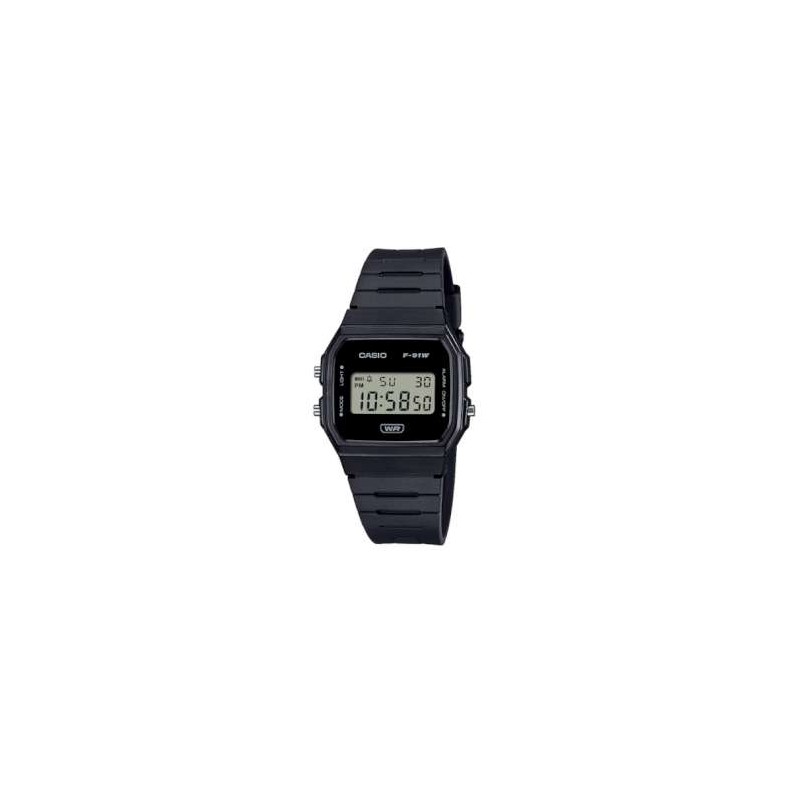 Reloj CASIO F-91WB-1AE, alarma-crono, luz led, resistente al agua