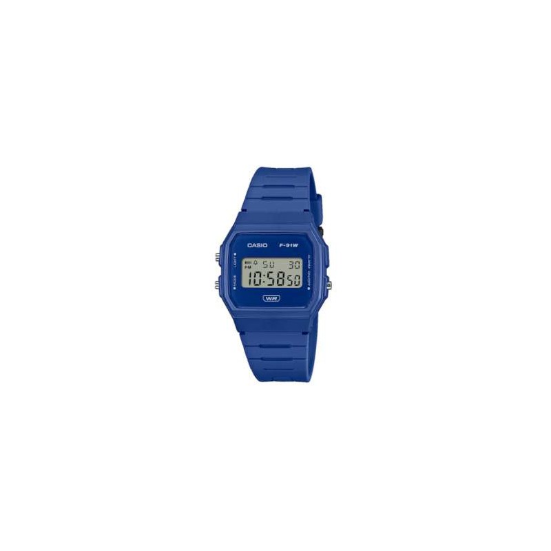 Reloj CASIO F-91WB-2A1, alarma-crono, luz led, resistente al agua