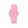 Reloj CASIO LQ-24B-4B, resistente al agua, color rosa.