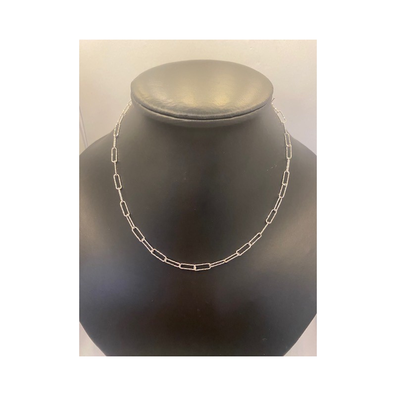 Collar de plata de de ley de 925 m/m de 45 cms de largo