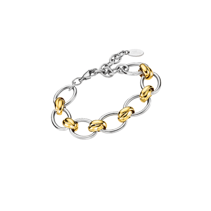 Pulsera de LOTUS STYLE, LS2359-2/1 de acero, chapada en oro.