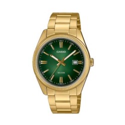 Reloj CASIO  MTP-1302PGC-3A,  chapado en oro, sumergible