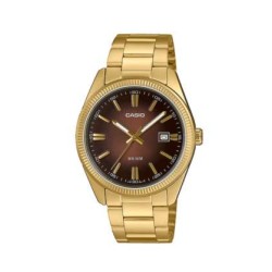 Reloj CASIO  MTP-1302PGC-5A, chapado en oro, sumergible