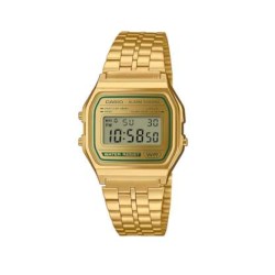 Reloj CASIO A158WEGV-9AEF, caja y pulsera dorada, alarma-crono